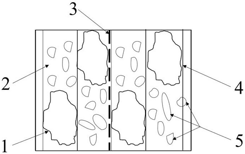 High polymer gravel protection device for eliminating near-field underwater blasting shock waves