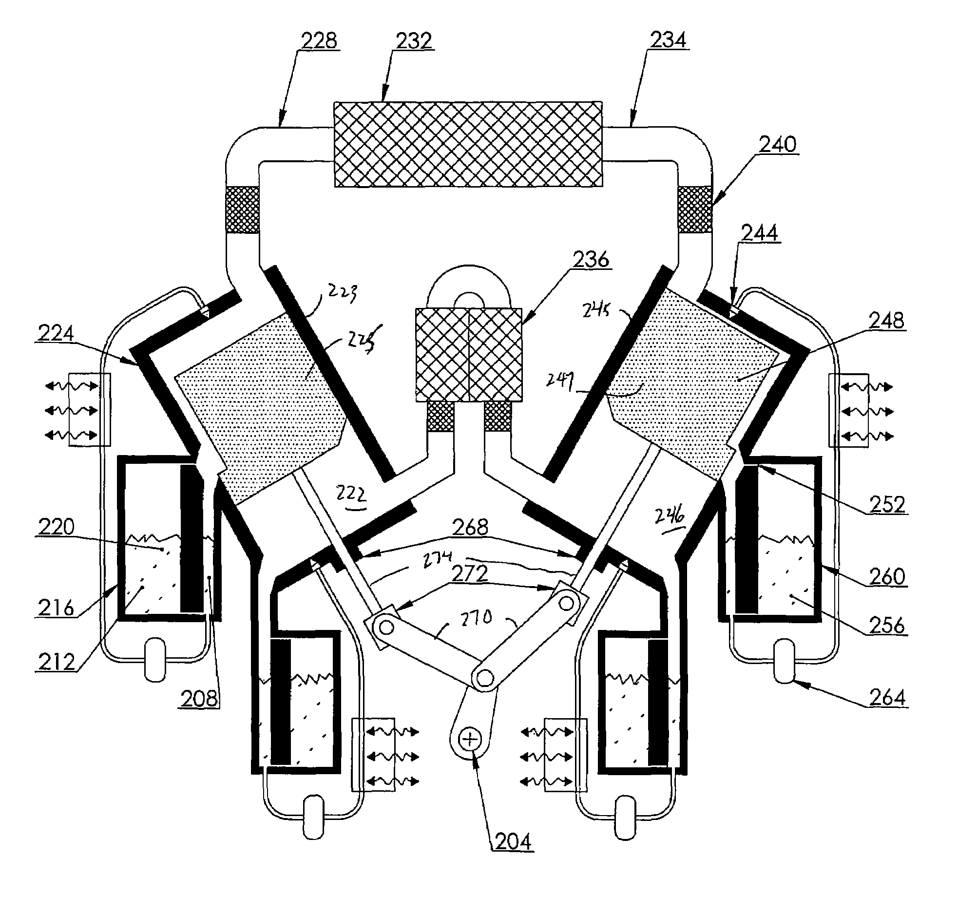 Direct contact thermal exchange heat engine or heat pump