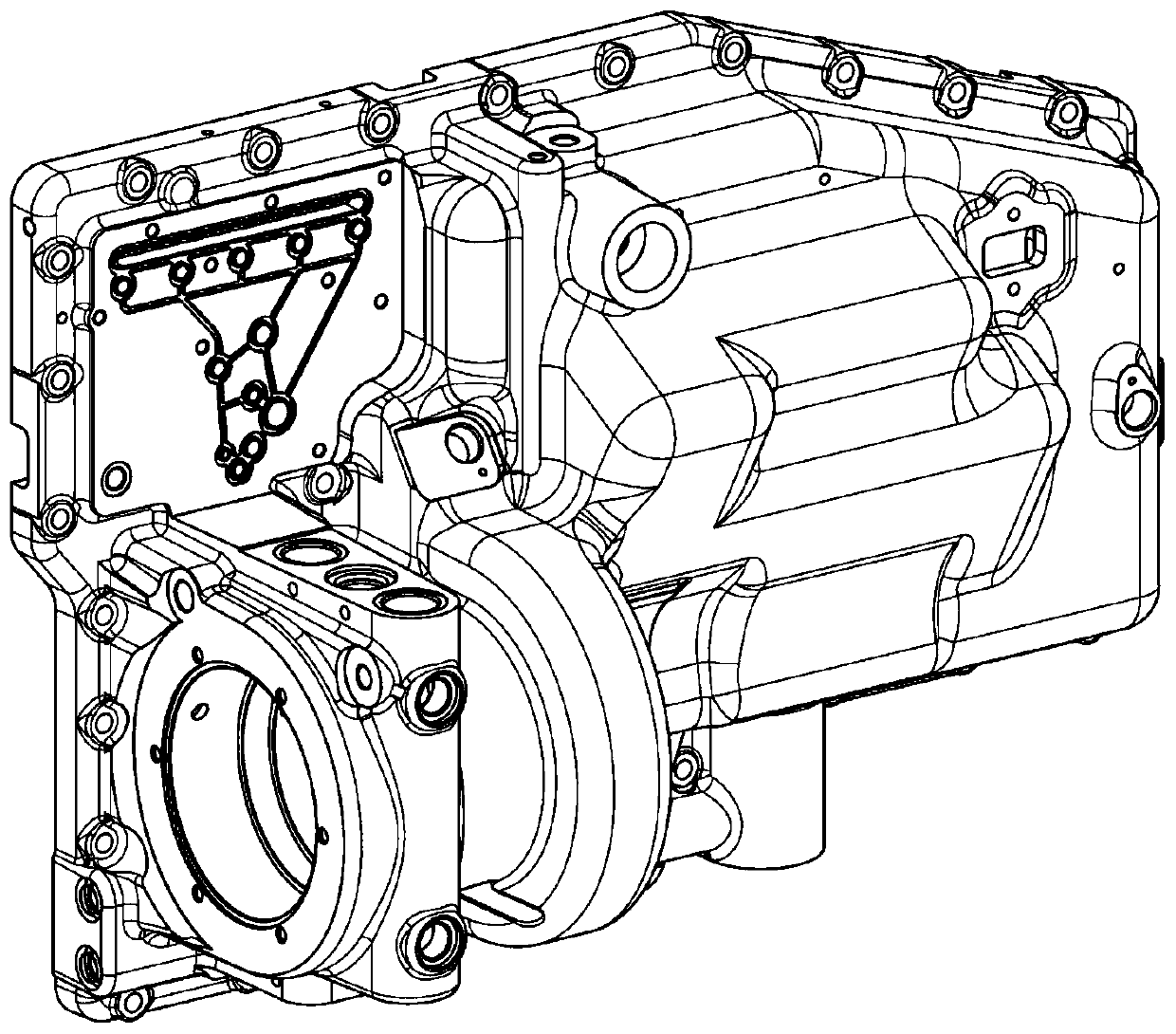 Method for positioning shell part in horizontal machining center and machining method