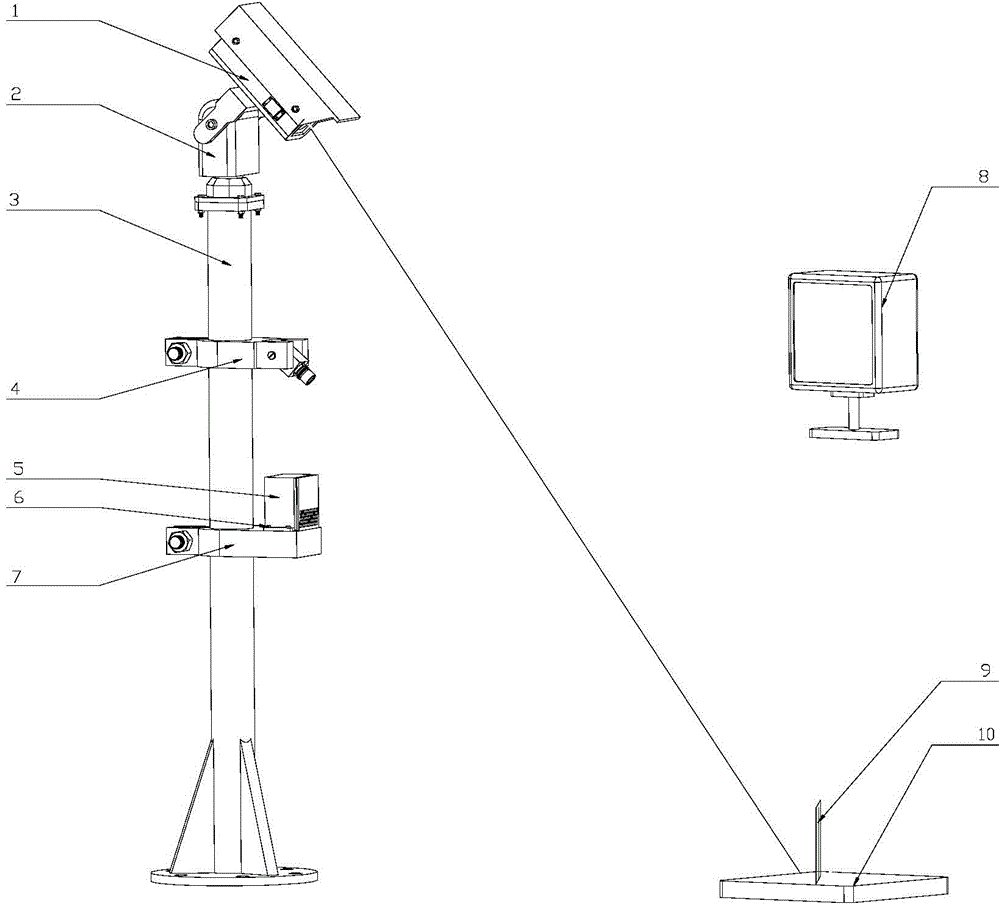 Laser and video infused automatic railway snow depth multi-point measuring device and method