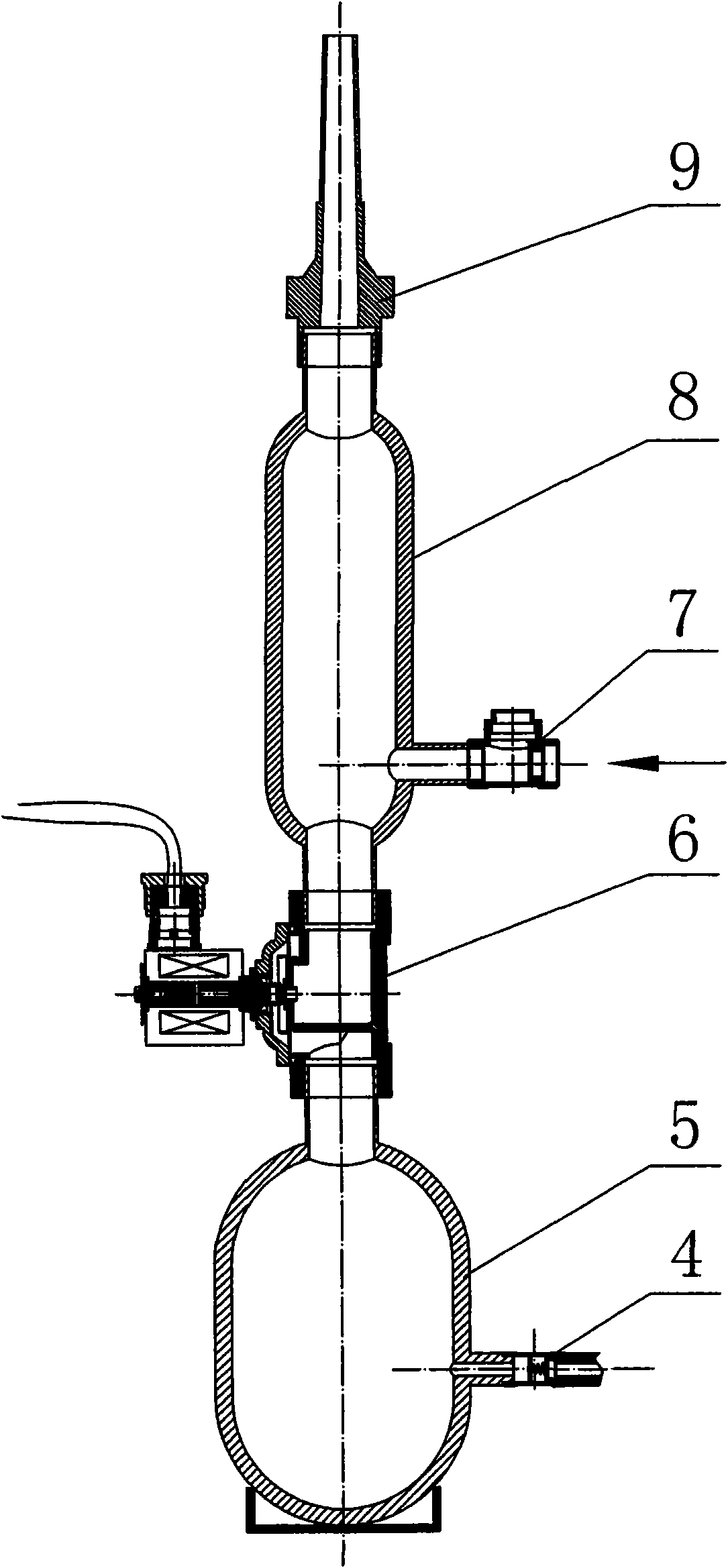 Numerical control air blast fountain and air blast method