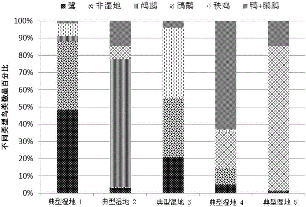 Transformation method of coastal waterfowl ecological protection system and ecological protection system