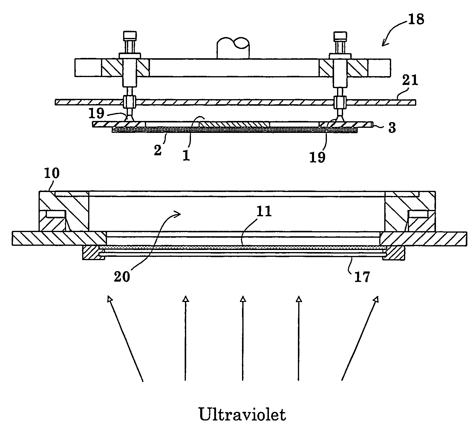 Ultraviolet irradiating method and an apparatus using the same