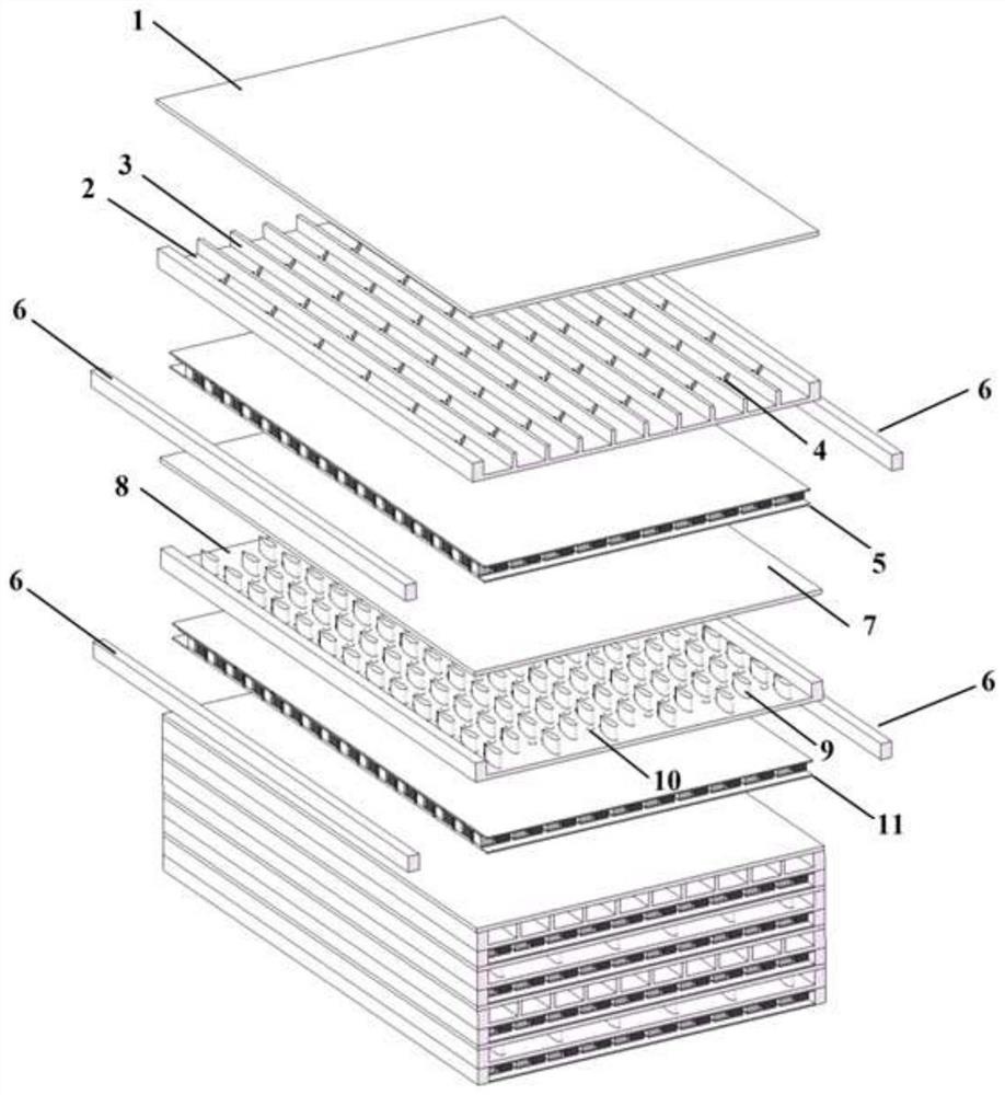 Composite structure printed circuit board type LNG vaporizer core with thermoelectric generator