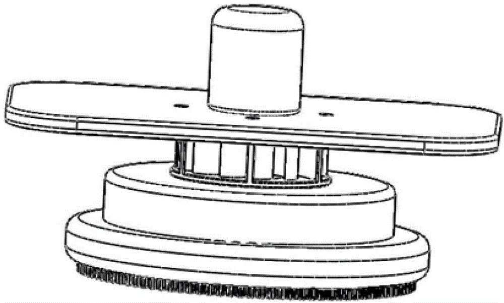 Negative pressure absorption climbing type robot used for detecting fissure of bridge