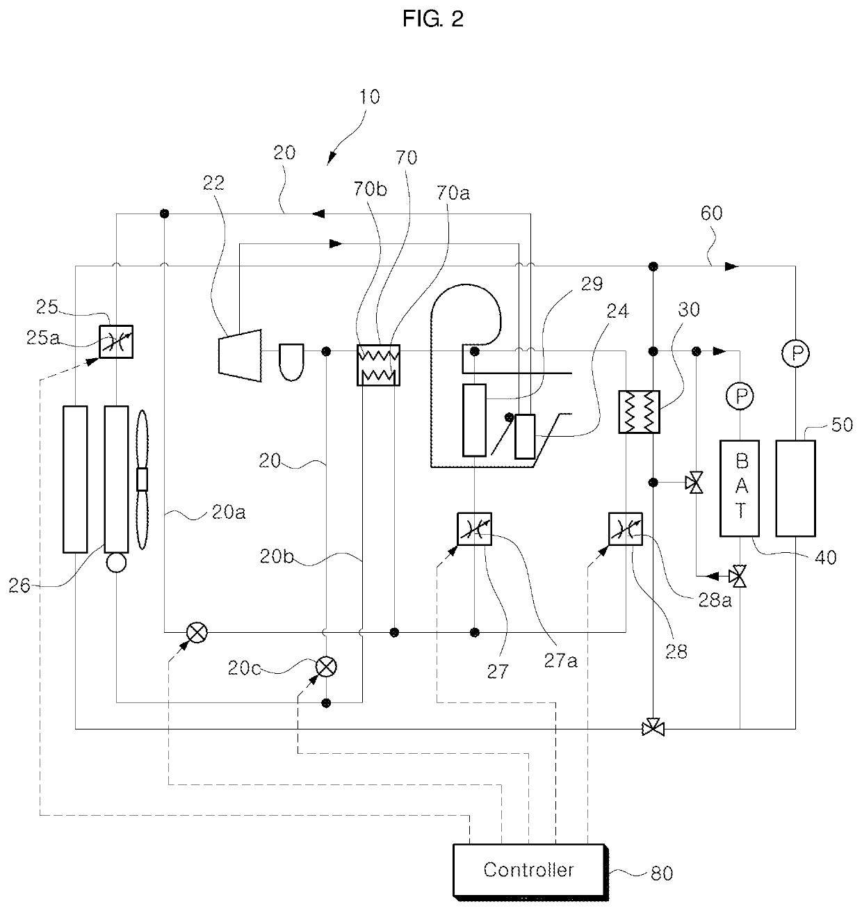 Vehicular heat management system