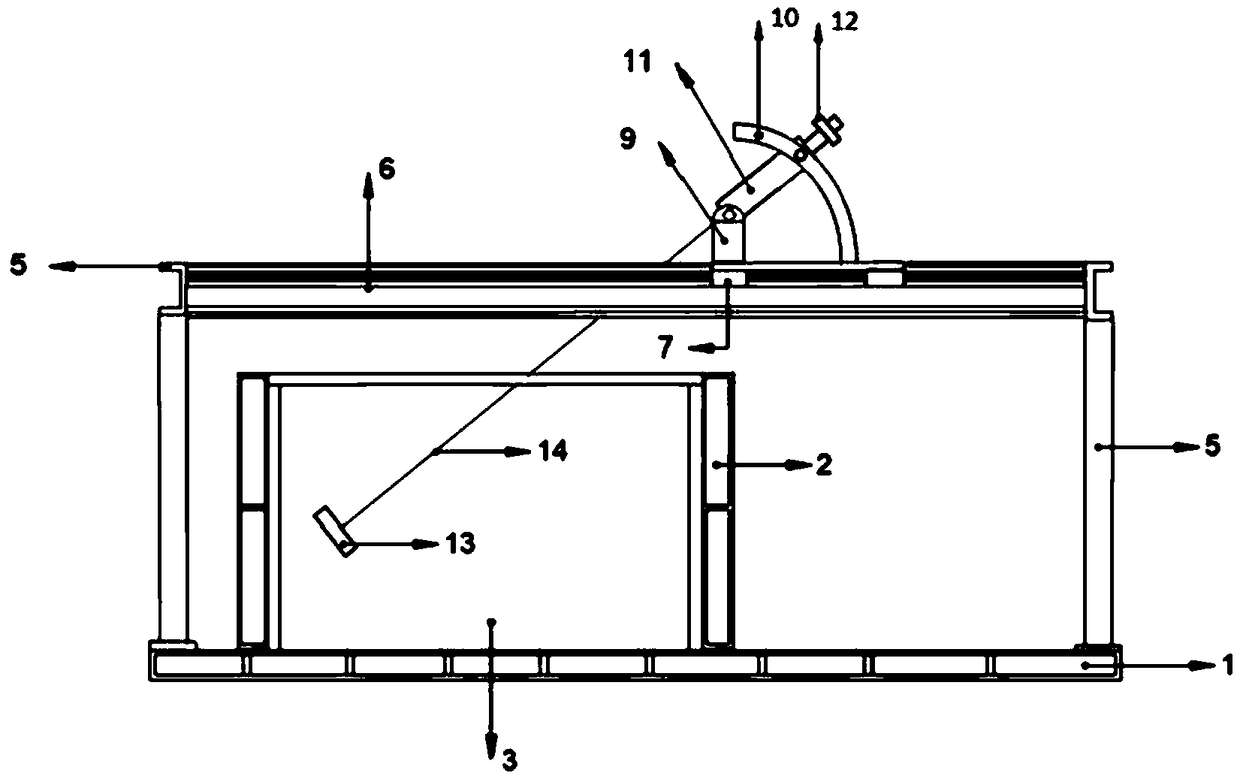 Device and method for performing ultimate drawing test of anchor plate under plane strain condition