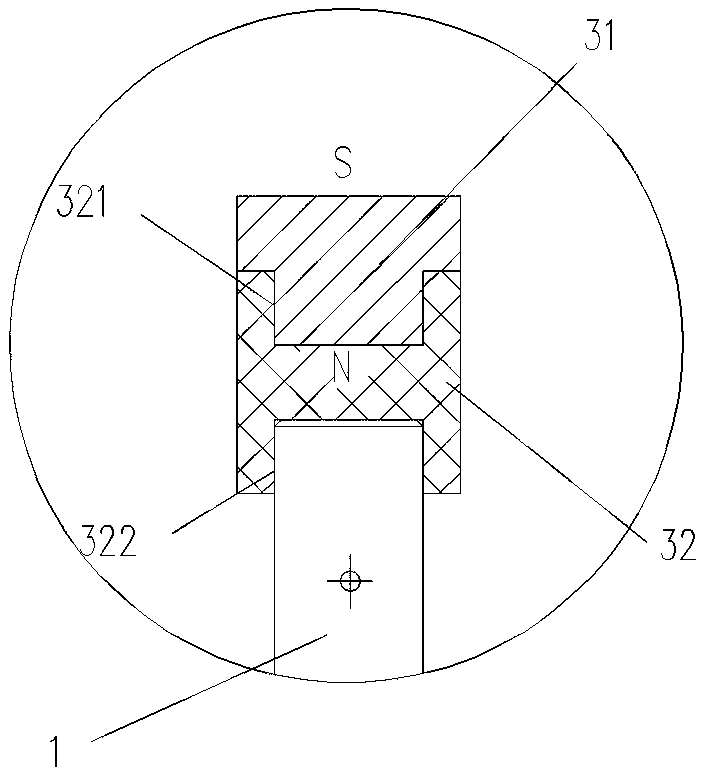 Device and method for accurately measuring dead point on crankshaft of diesel engine