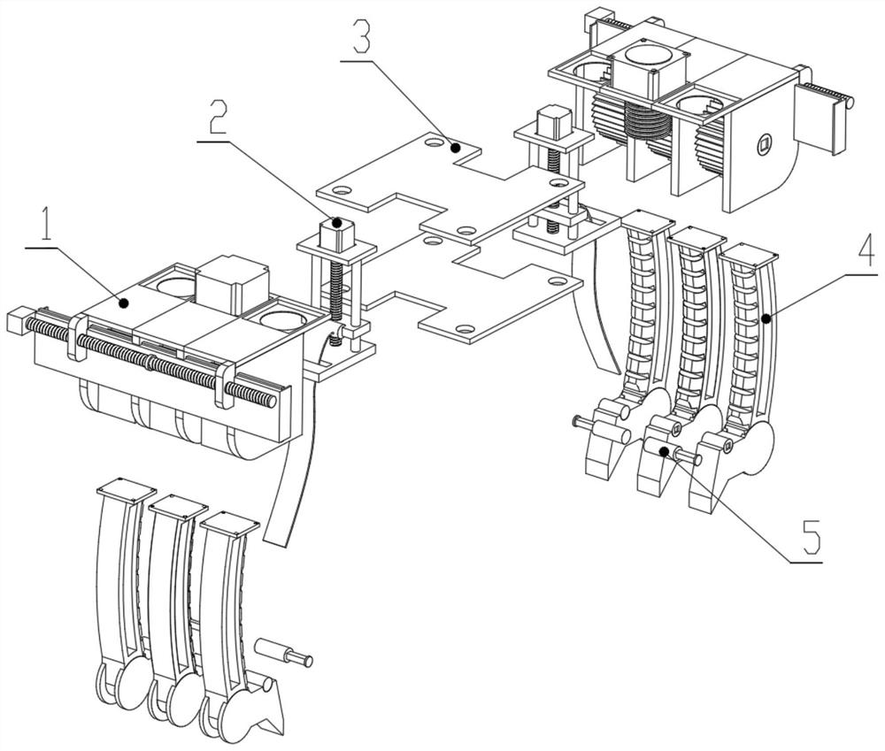 Material limiting mechanism with strong stability and for discharging machine during machining