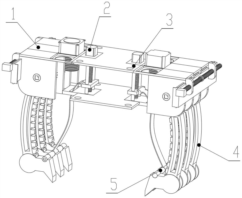 Material limiting mechanism with strong stability and for discharging machine during machining