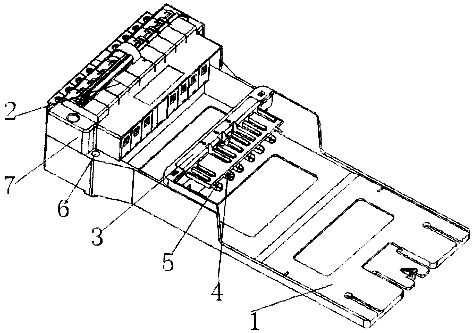 Three-phase single-station electric energy meter plug-in