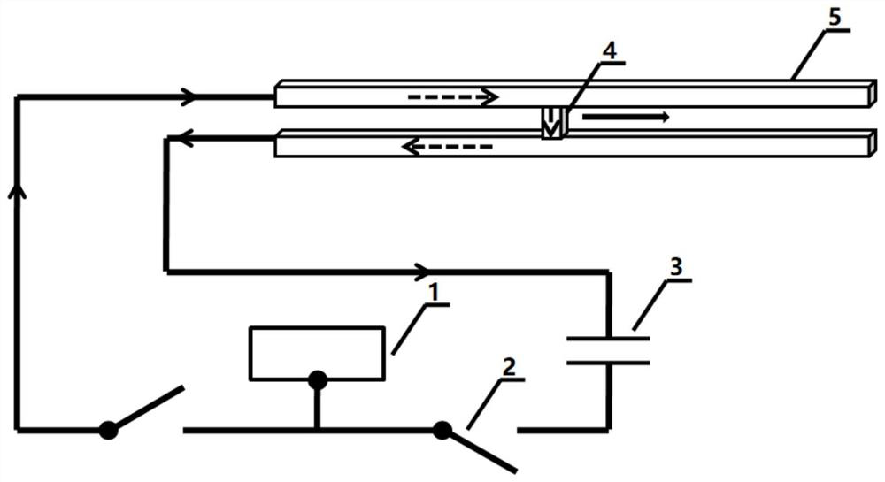 Electromagnetic track active combined cooling system