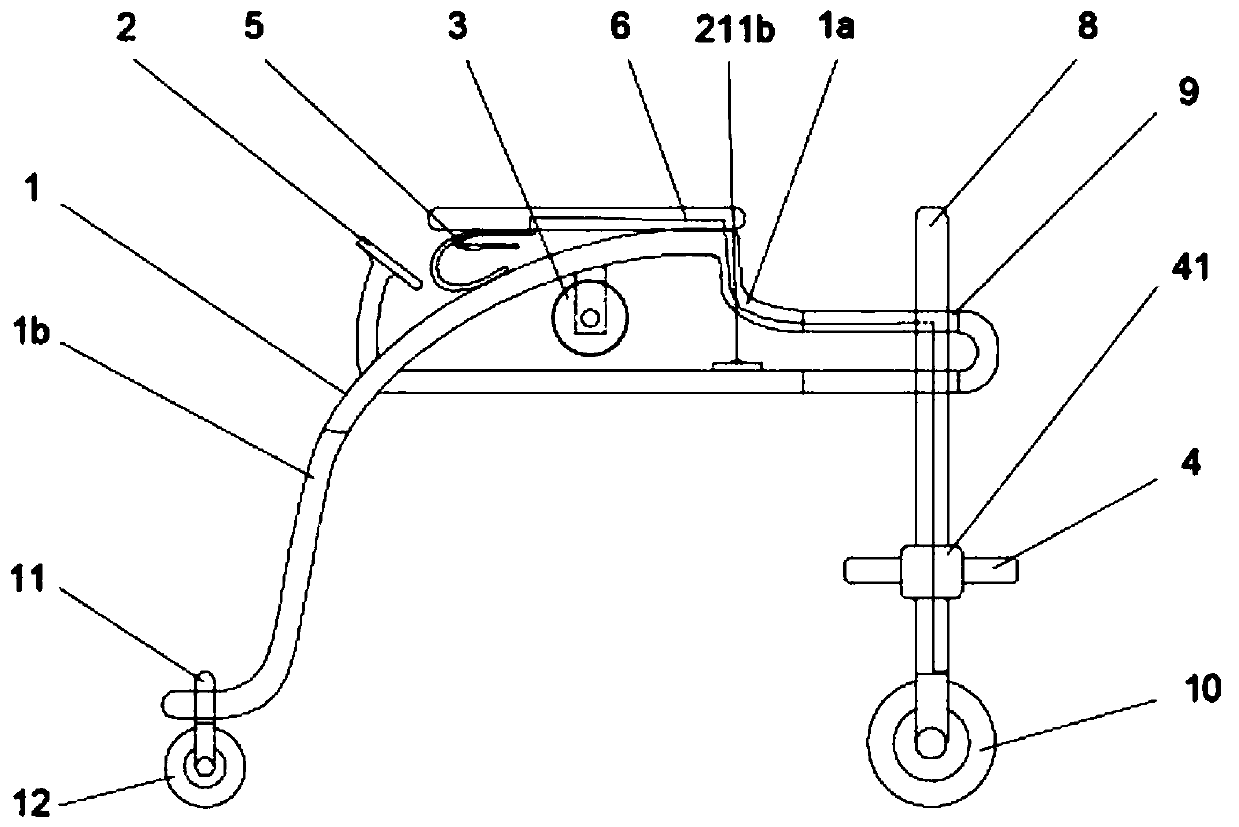 A walking aid for rehabilitation training