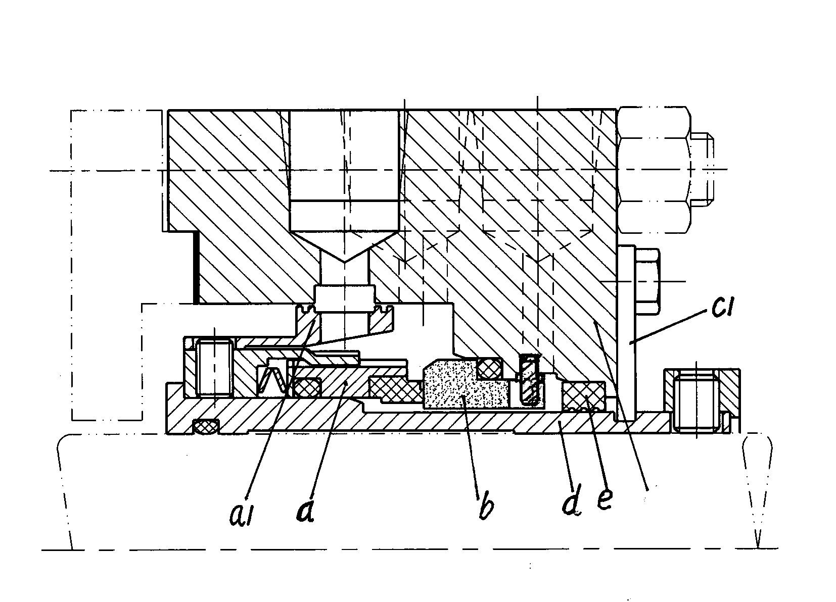 Mechanical seal device for nuclear power waste heat removal pump