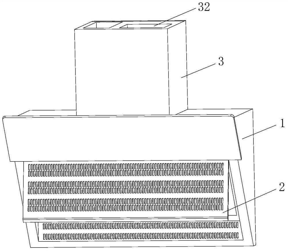 Oil smoke filtering device