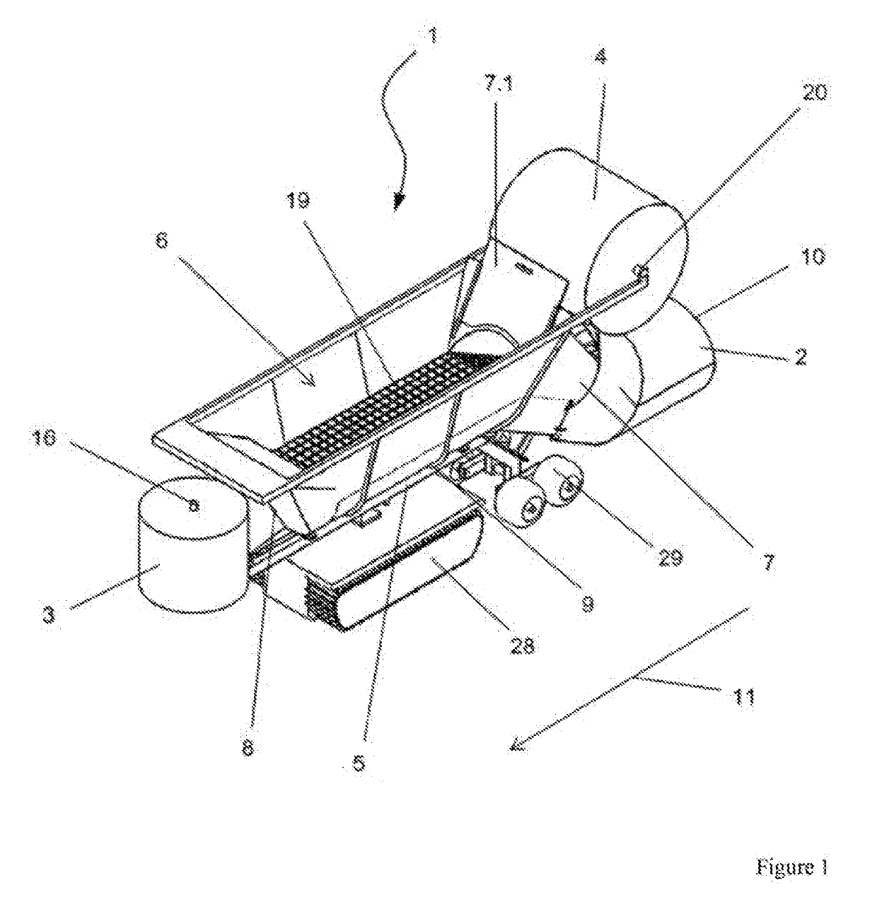 Device for producing a tubular container