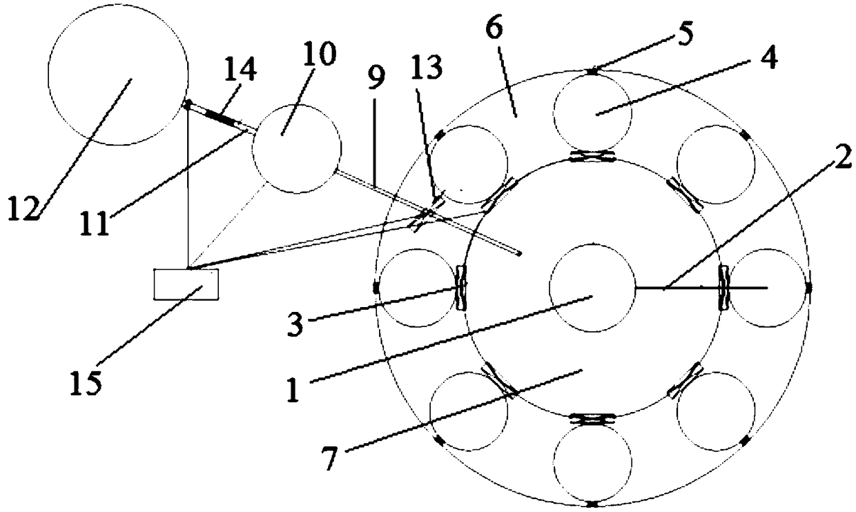 Water bath testing device with temperature difference alternating