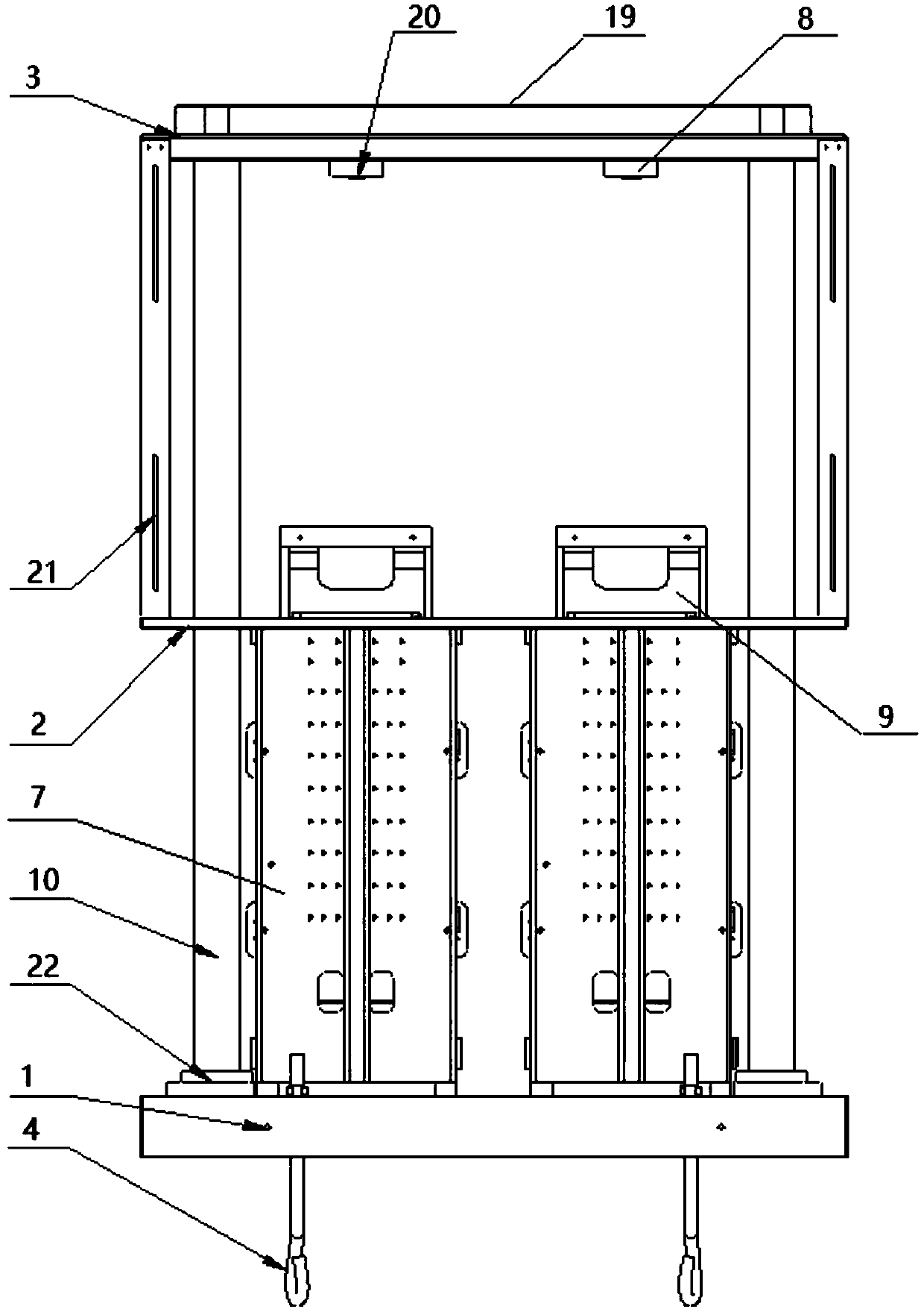 Damper fatigue test device driven by linear motors