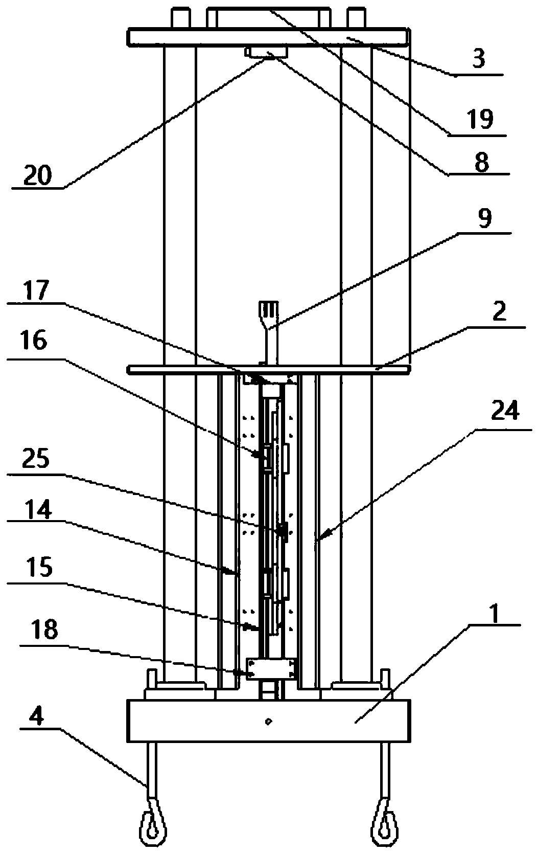 Damper fatigue test device driven by linear motors