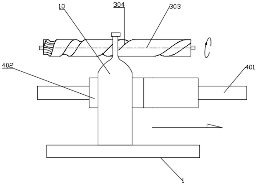 A material-feeding device of a high-speed checkweigher