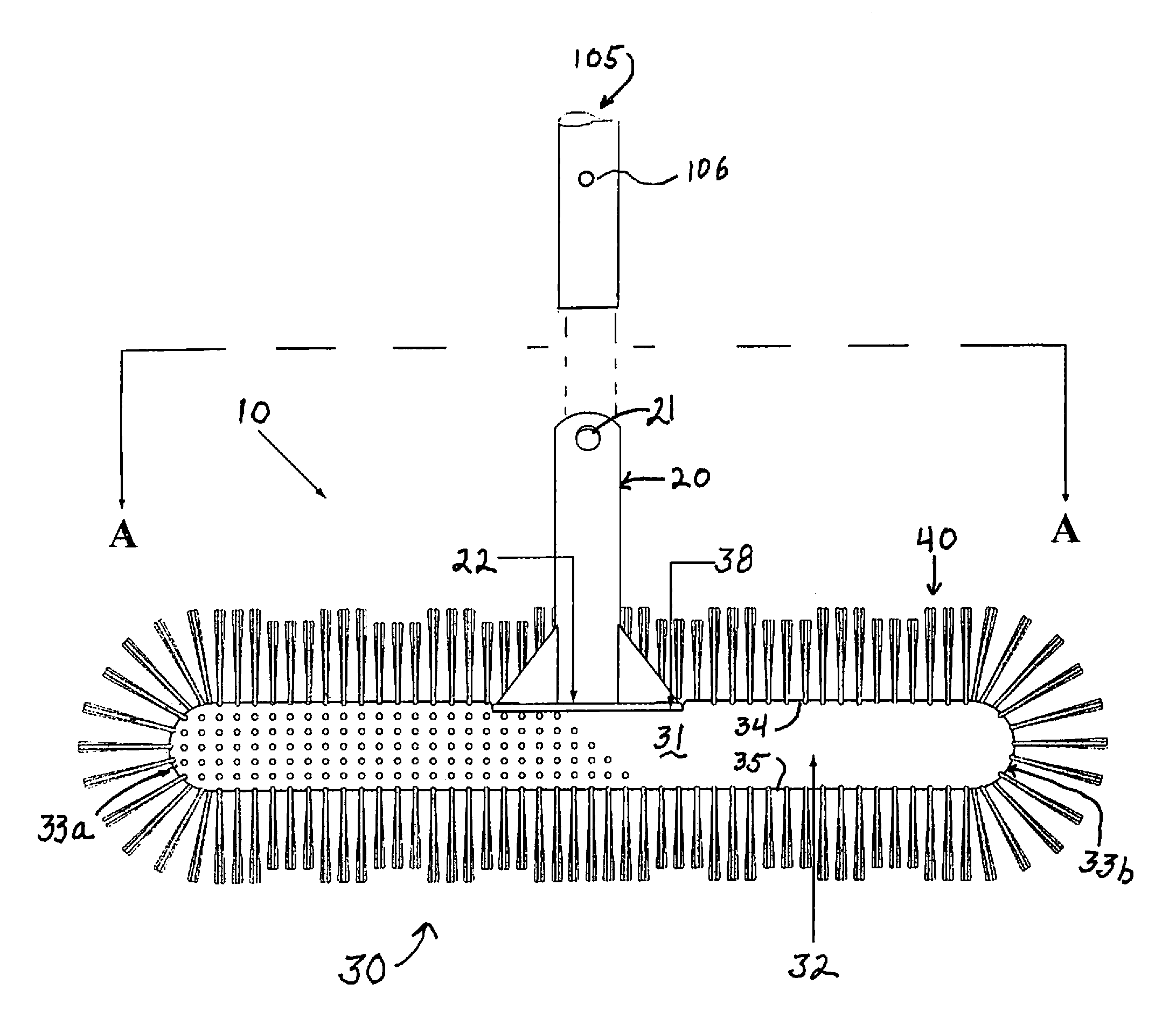 Swimming pool brush