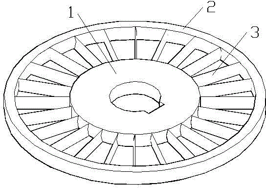A pulverized coal dynamic separator using curved blades