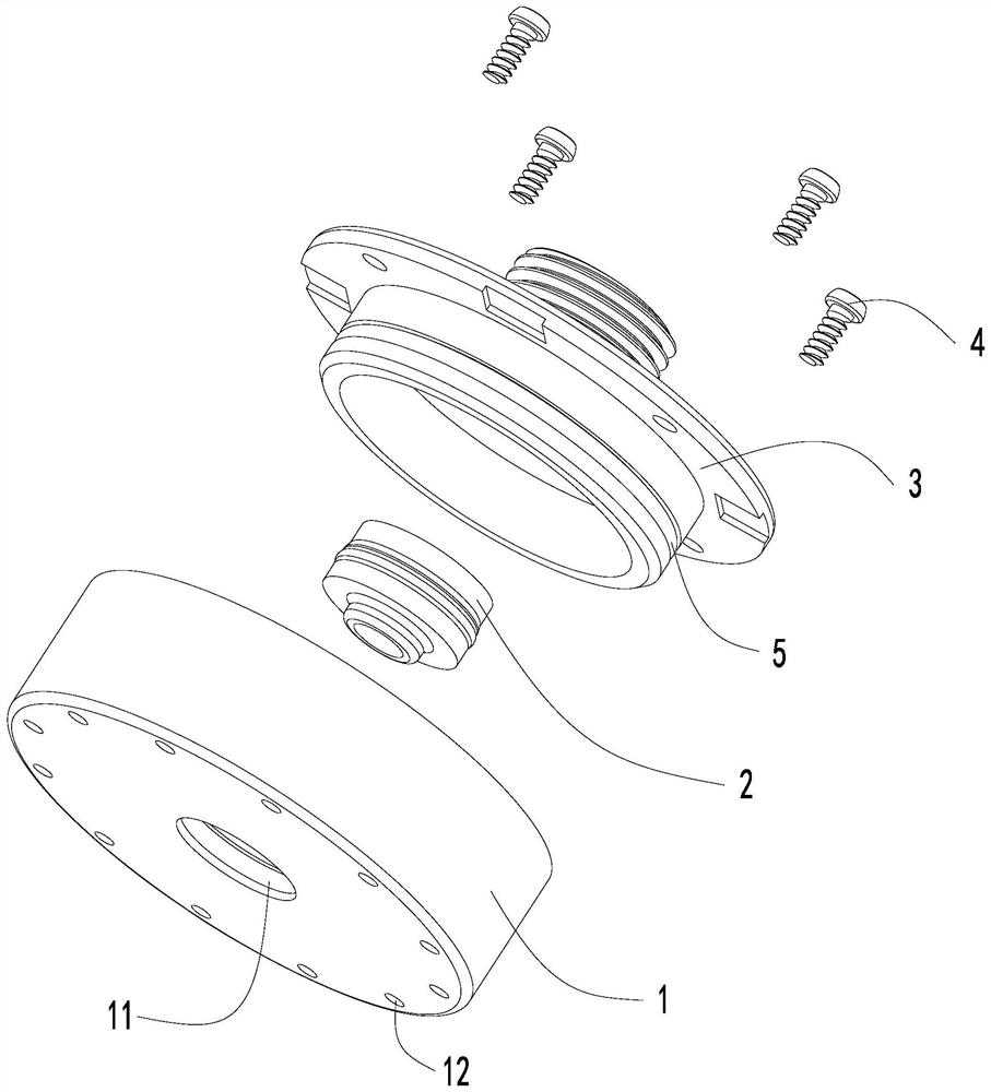 Water outlet structure capable of generating shaking particle spray