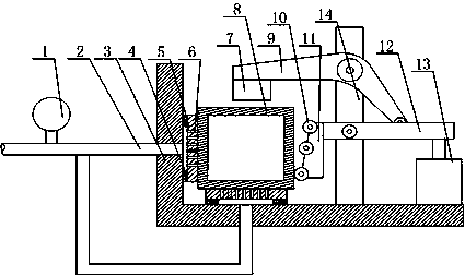 Verticality calibration mechanism for aluminum alloy doorframe side surface