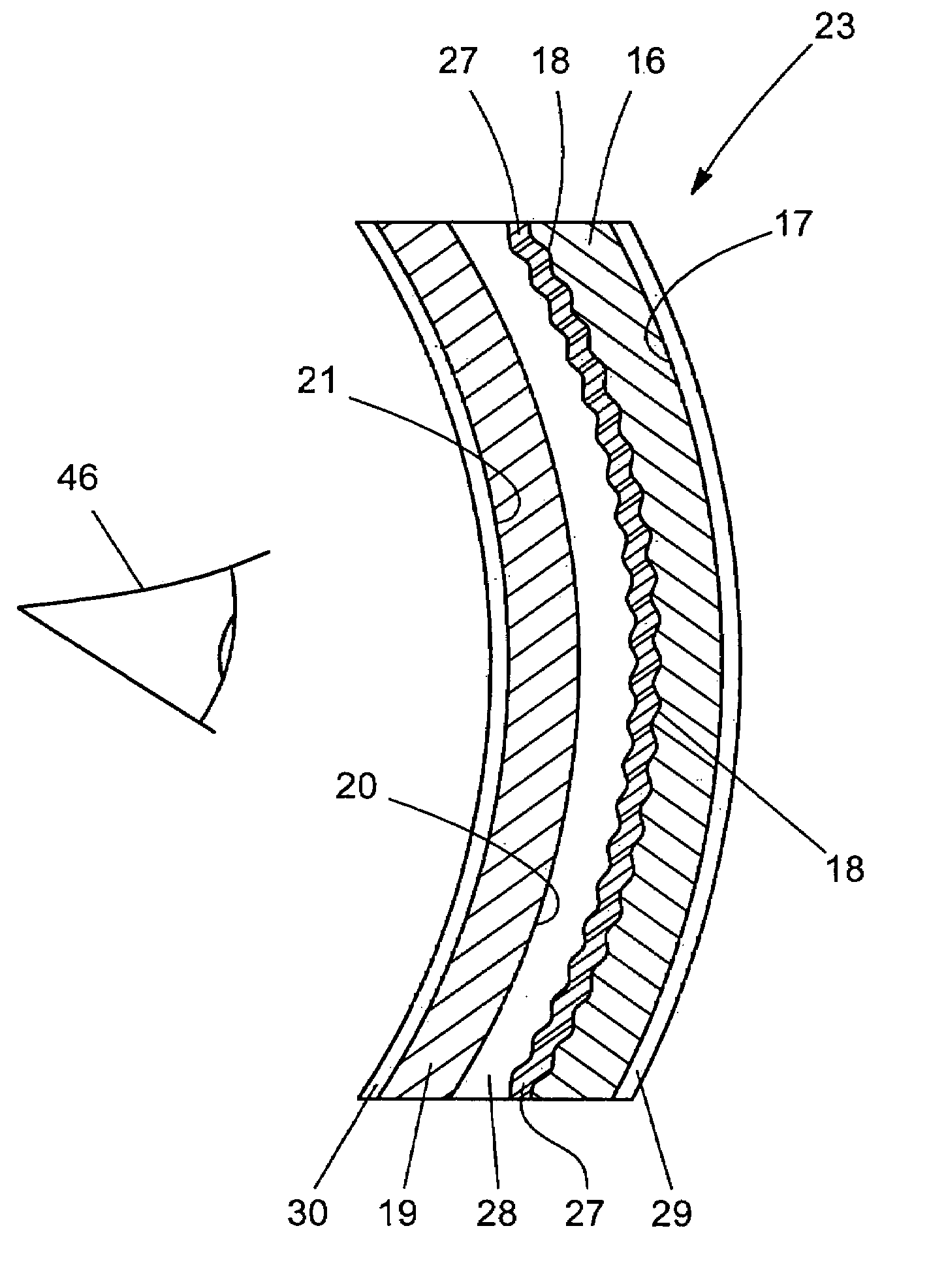 Uniform diffuse omni-directional reflecting lens