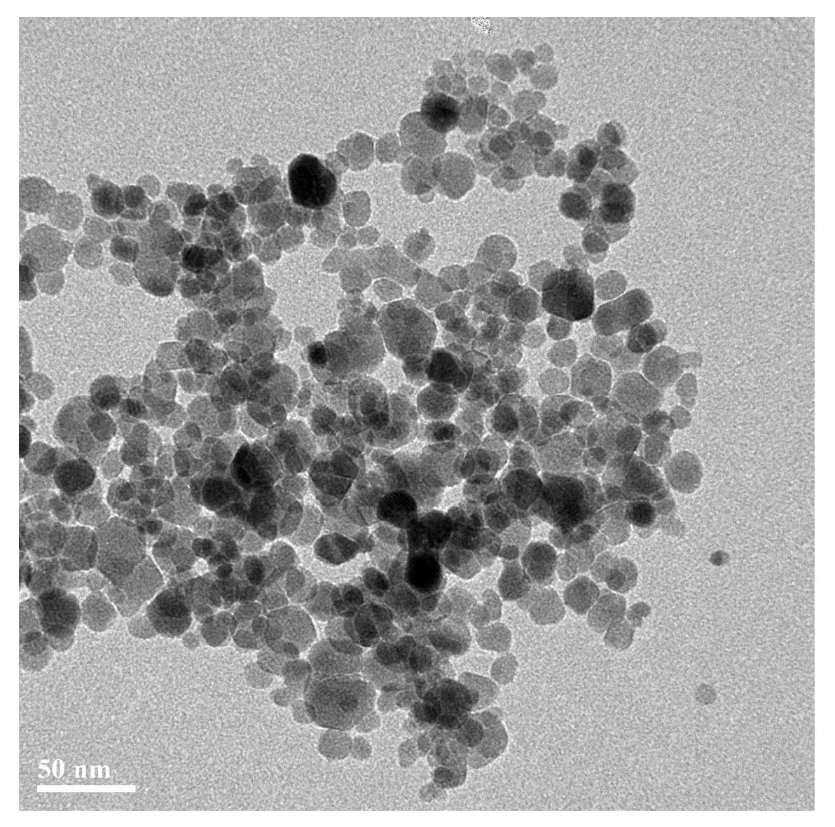 Hydrothermal preparation method for spinel type ferrite nanopowder