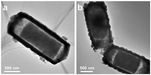 Vanadium diselenide doped nickel cobalt selenide yolk shell structure micron cuboid counter electrode catalyst and preparation method and application thereof