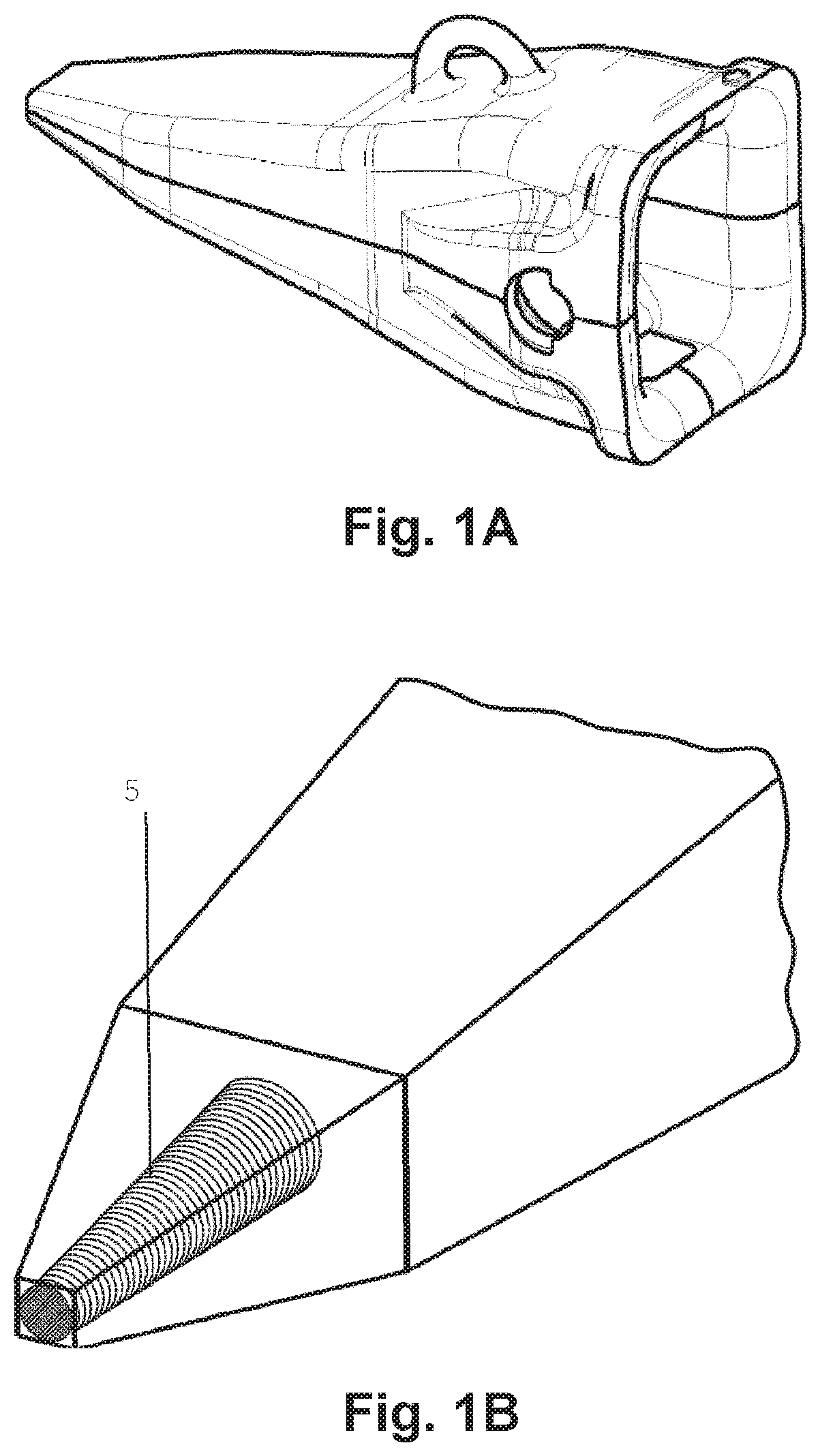 Composite tooth with frustoconical insert