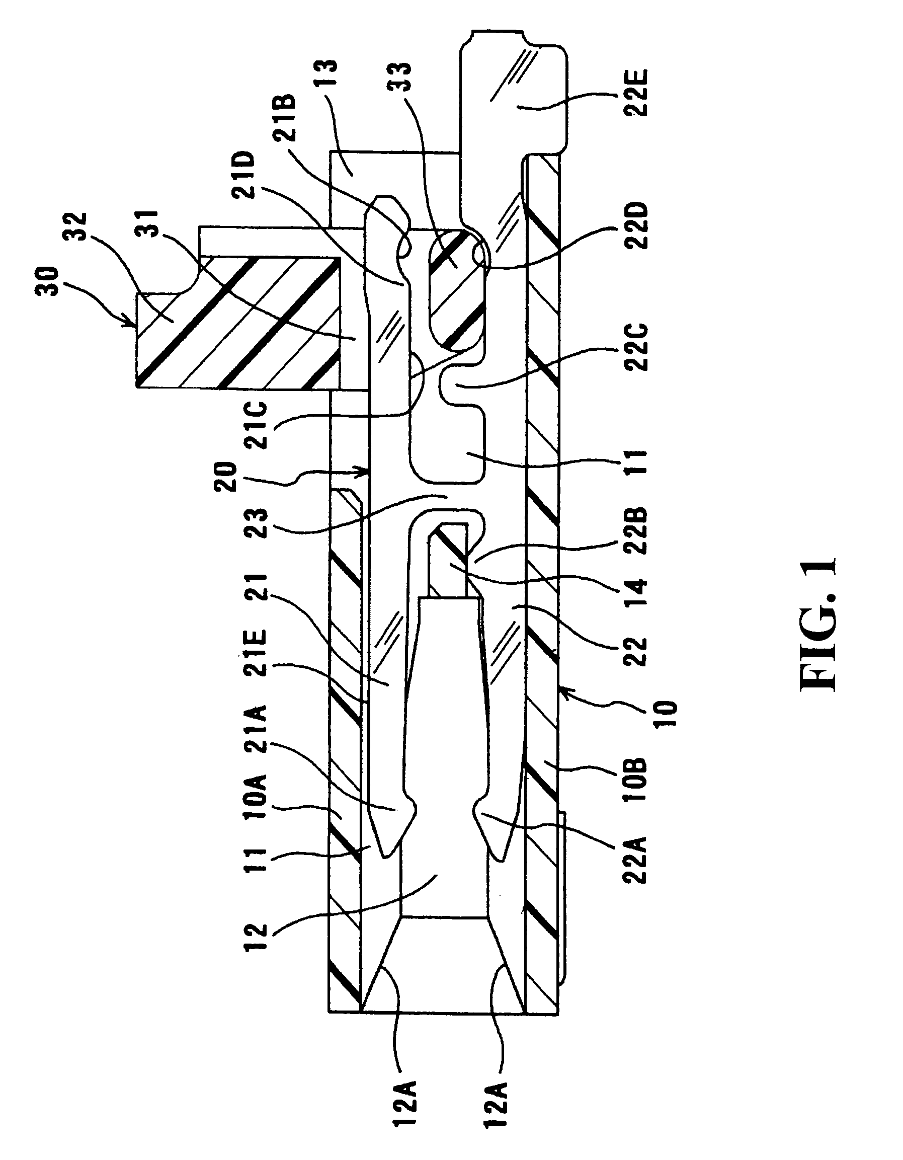 Flat cable electrical connector