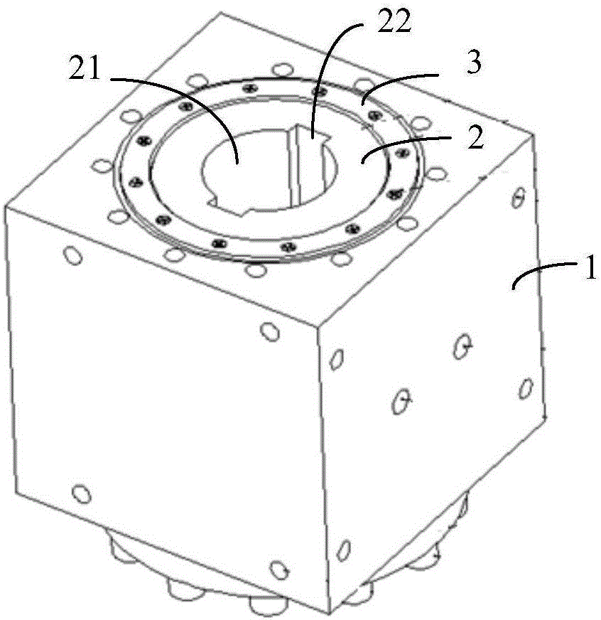 Through type hydraulic swing oil cylinder