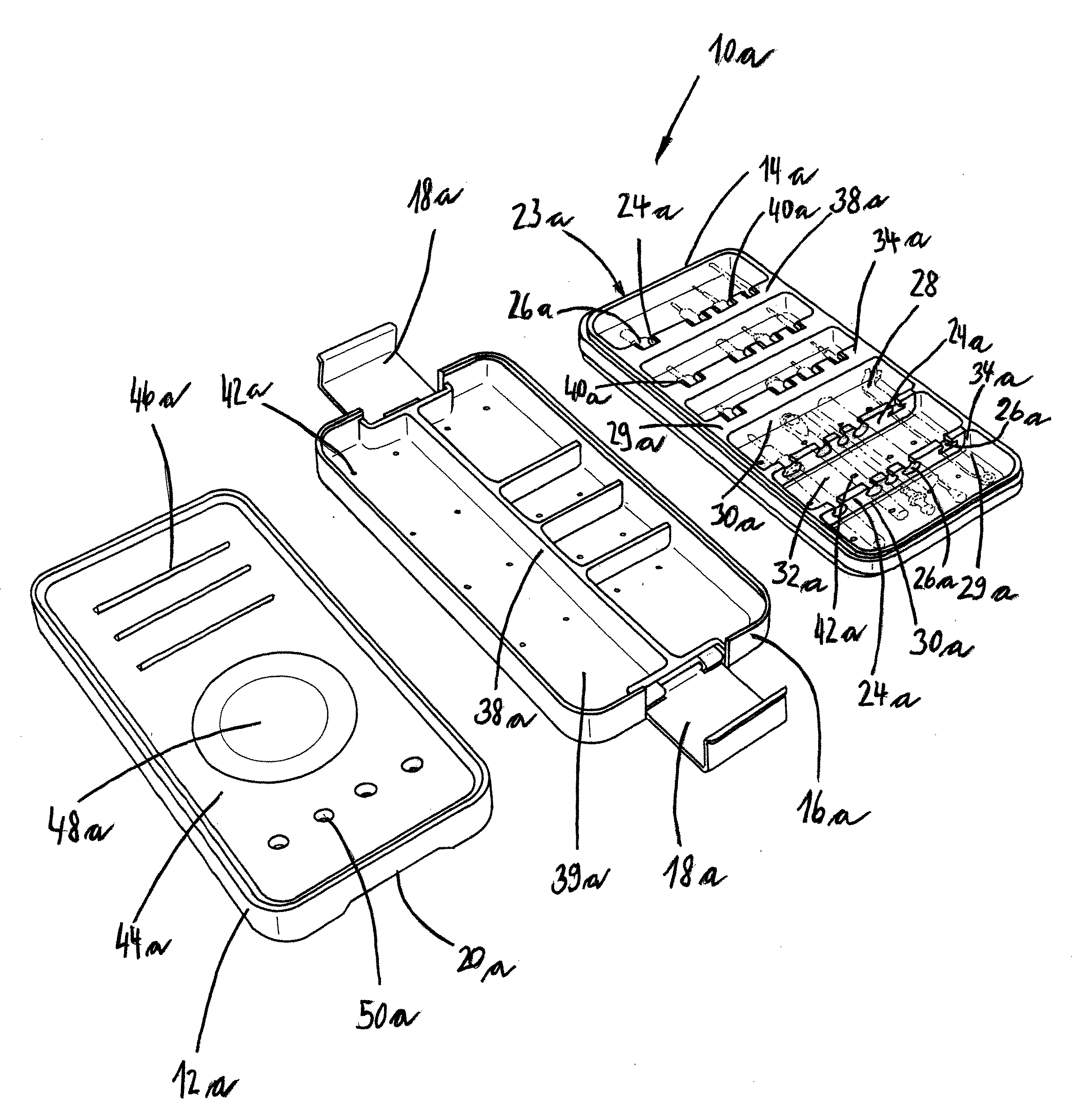 Cassette for storage of medical instruments