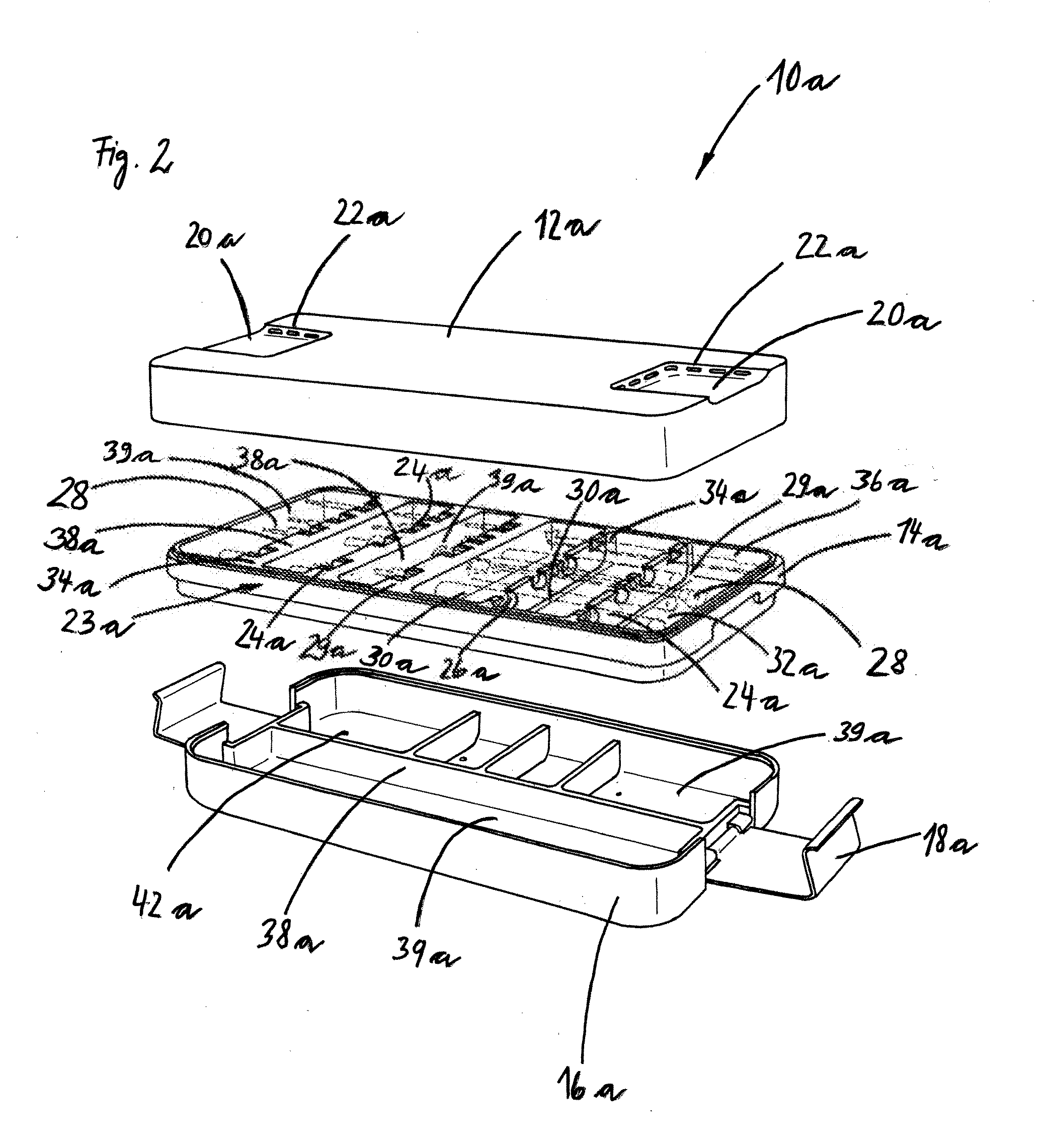 Cassette for storage of medical instruments