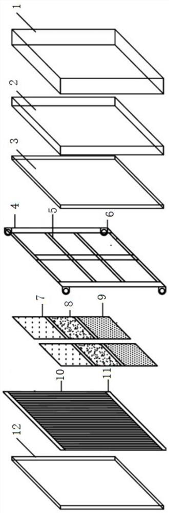 Cold/heat storage and supply cascade phase change capillary network radiation wall tail end device