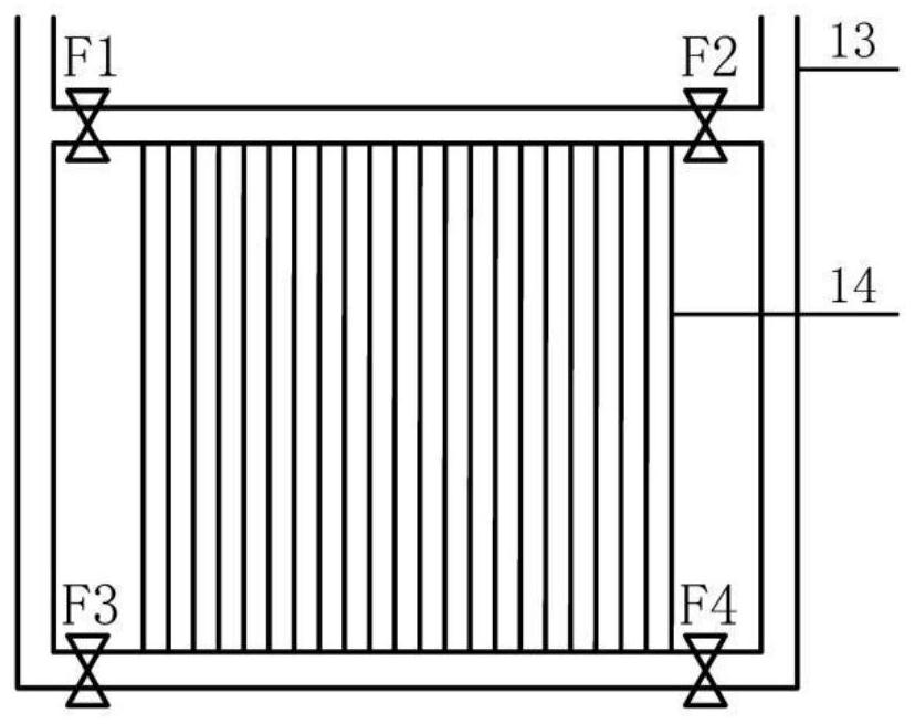 Cold/heat storage and supply cascade phase change capillary network radiation wall tail end device