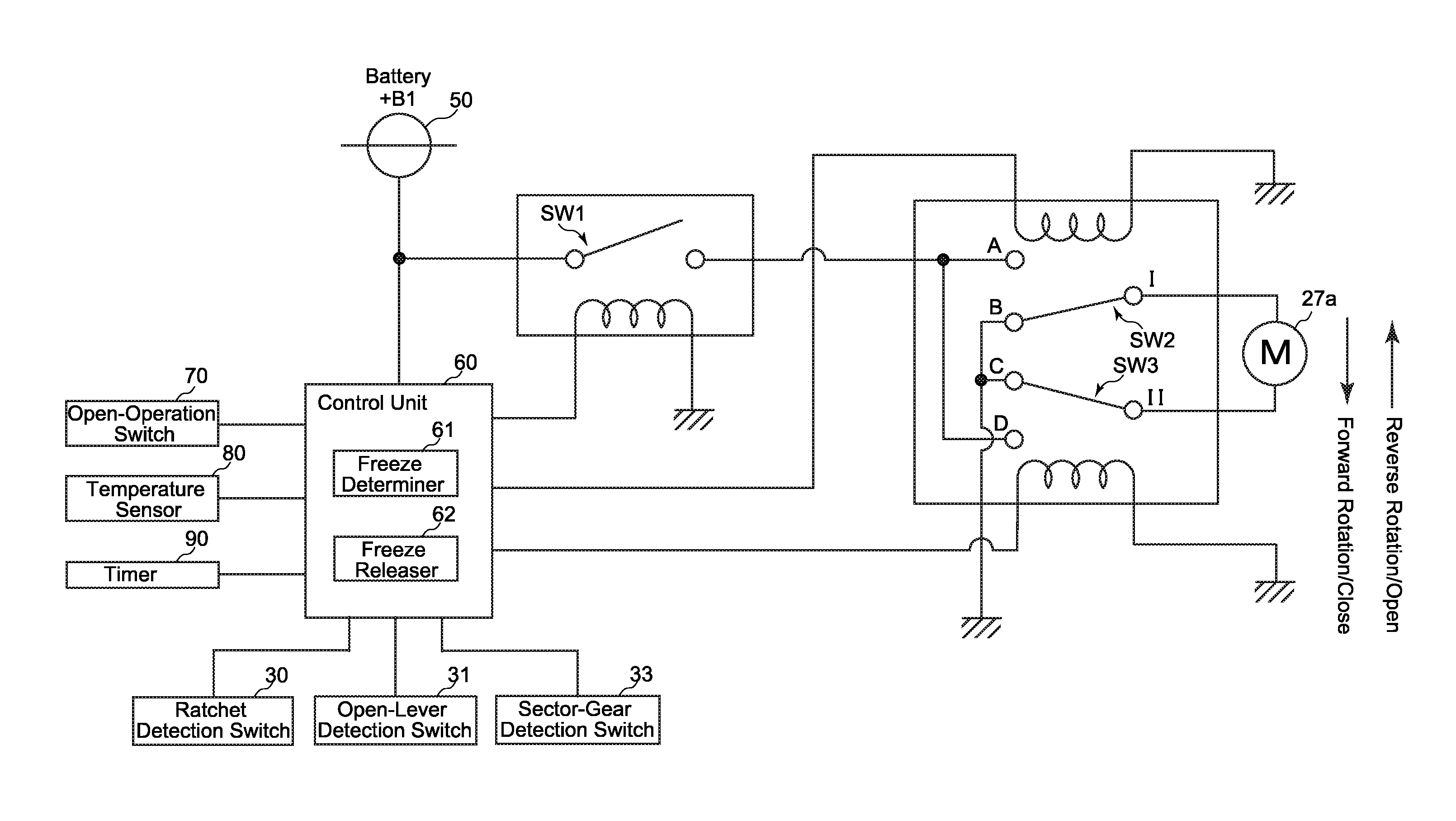 Drive device for opening/closing body