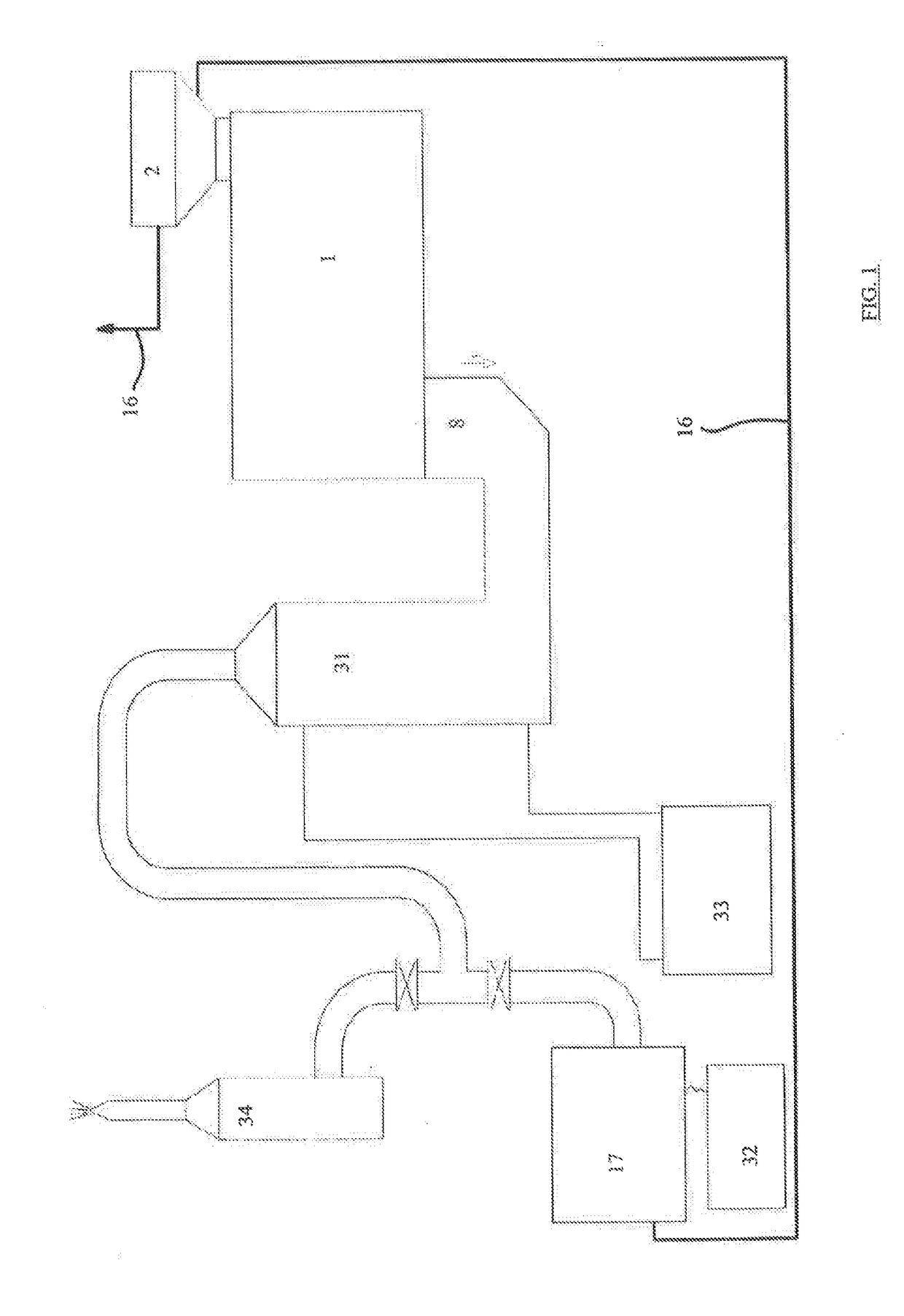 Device for the production of fuel gas from materials of organic and/or inorganic origin