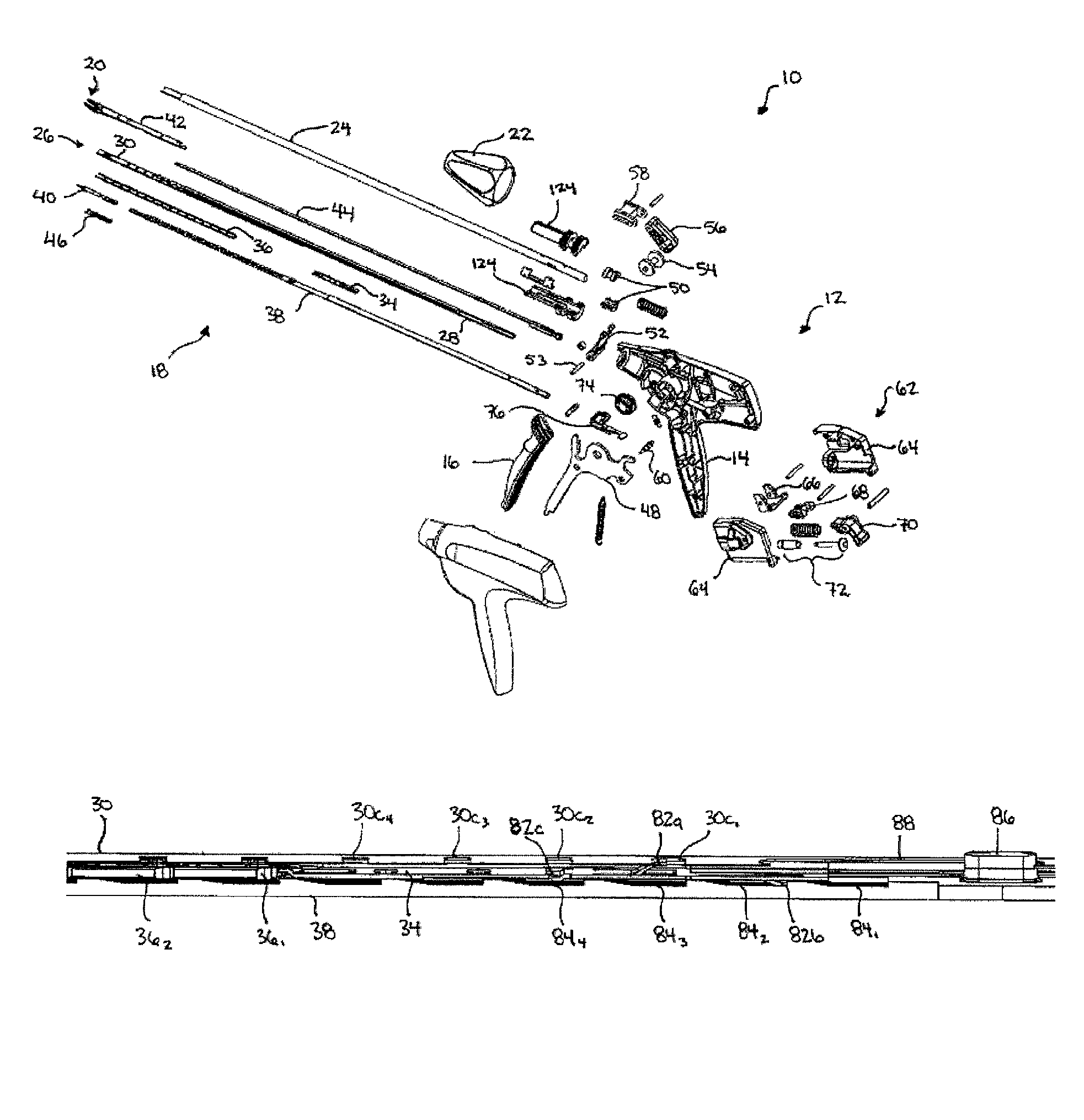 Surgical clip advancement mechanism