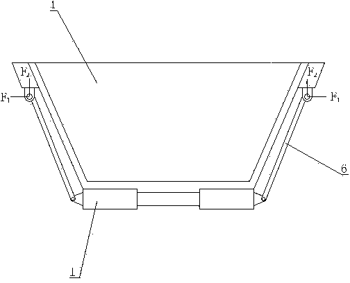 Hinged dumper container assembly, and loading and unloading methods thereof