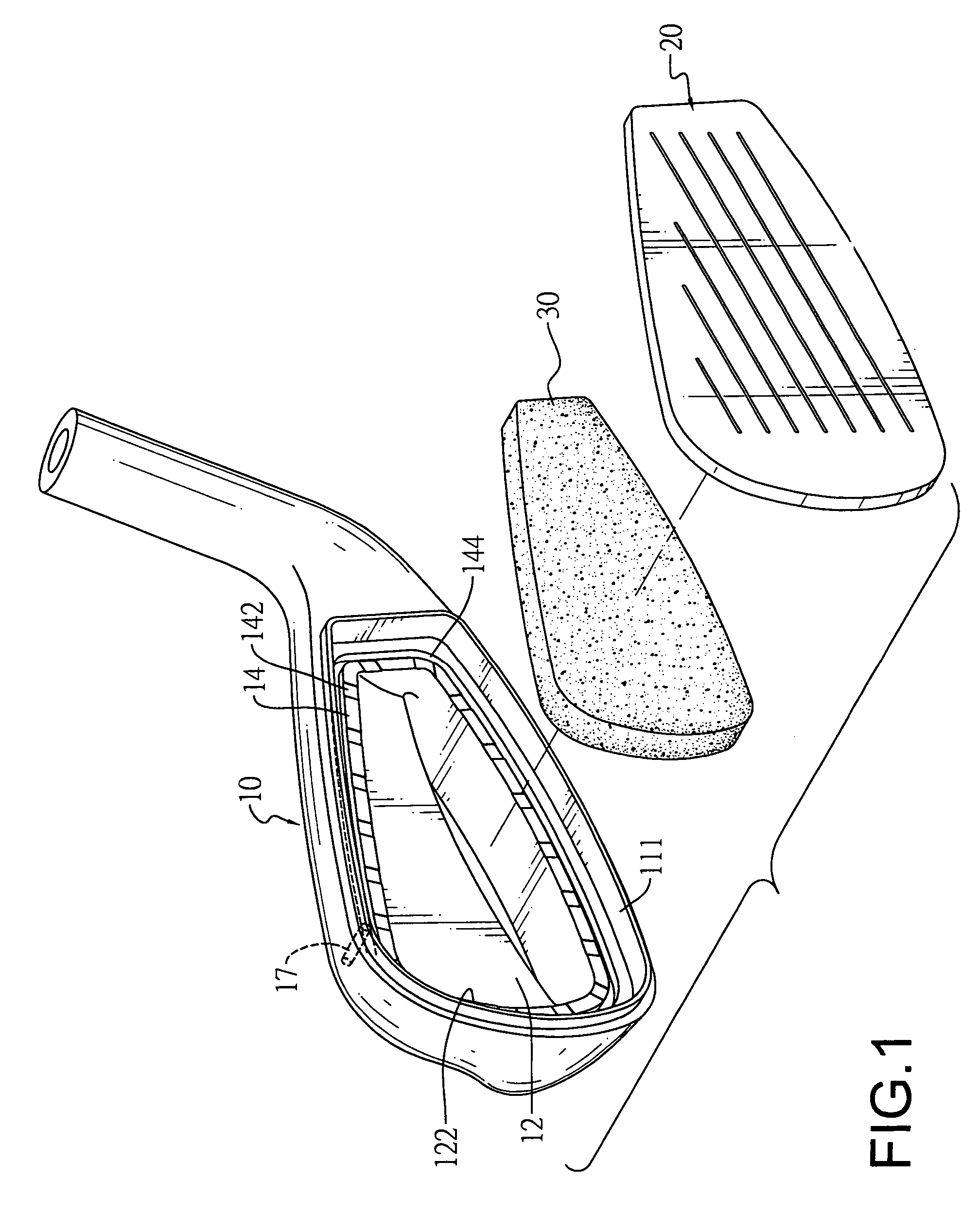 Shock-absorbing golf club head