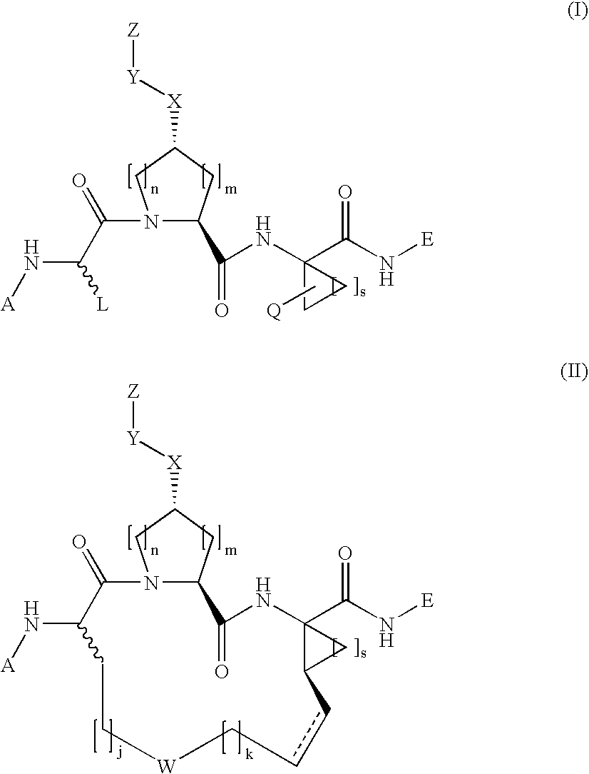 N-functionalized amides as hepatitis c serine protease inhibitors