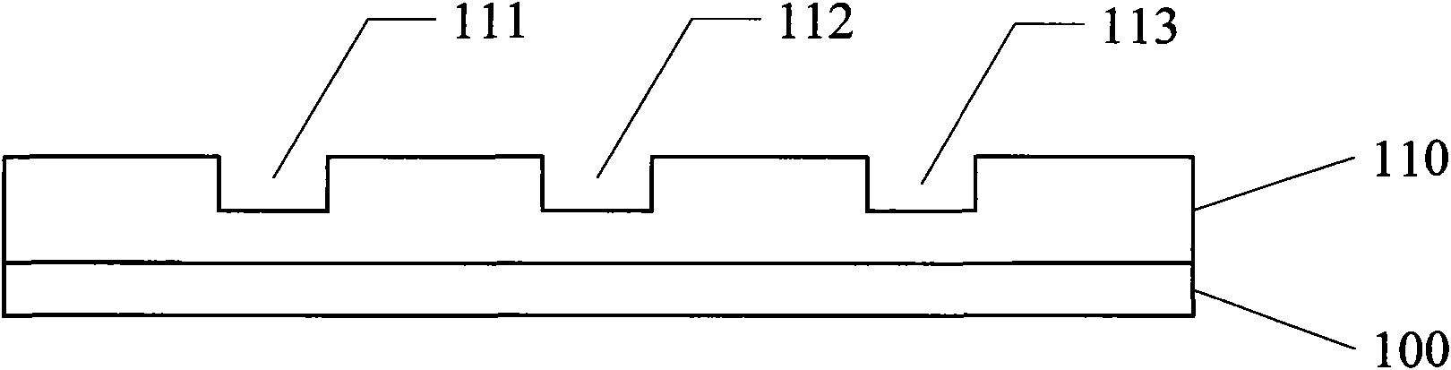 Method for forming through hole at bottom of groove