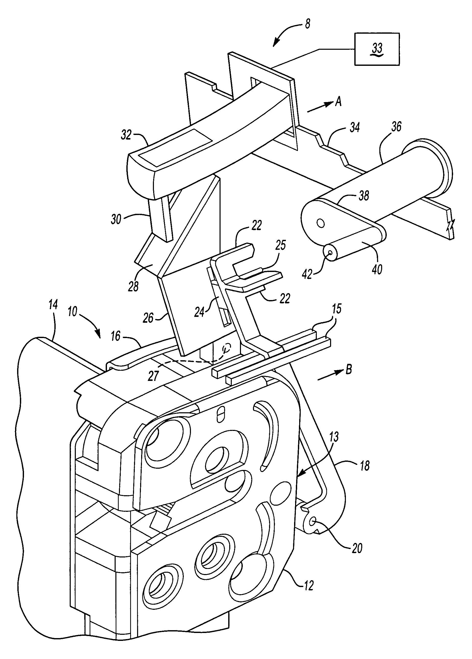 Door latch and door latch installation method