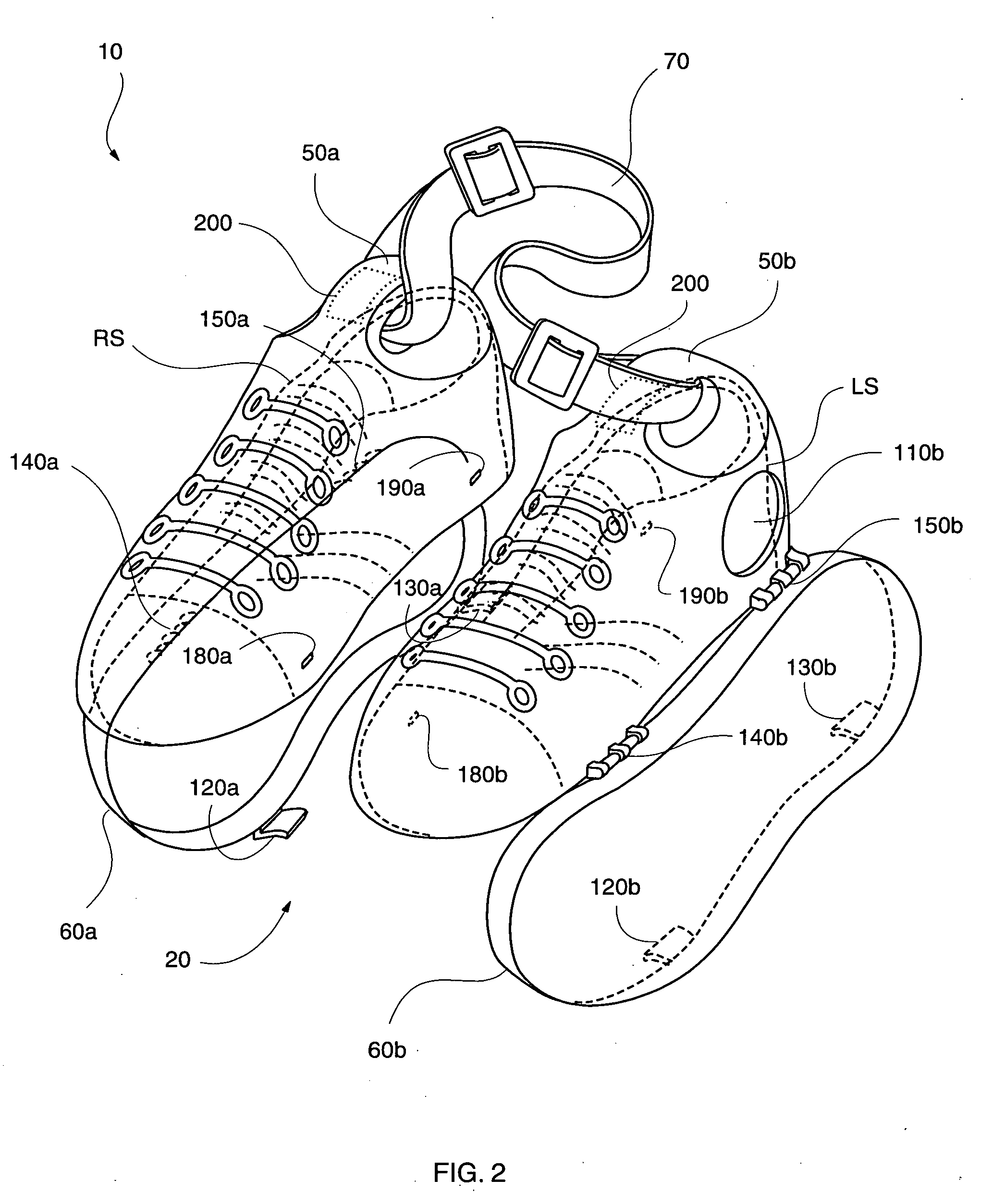 Article for transportation and/or storage of shoes