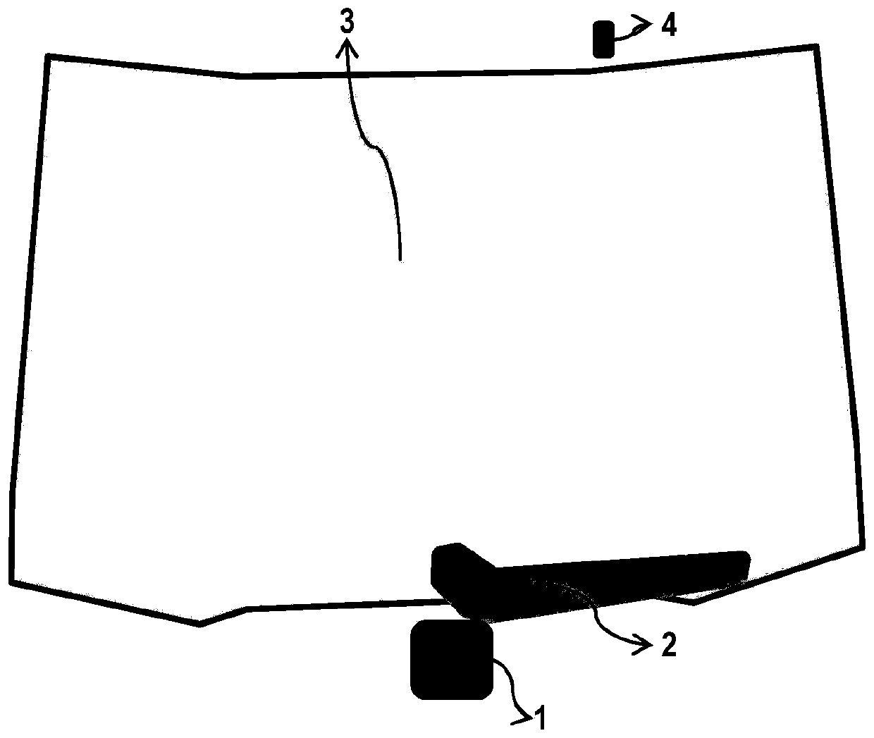 System and method for removing rain from windshield of automobile