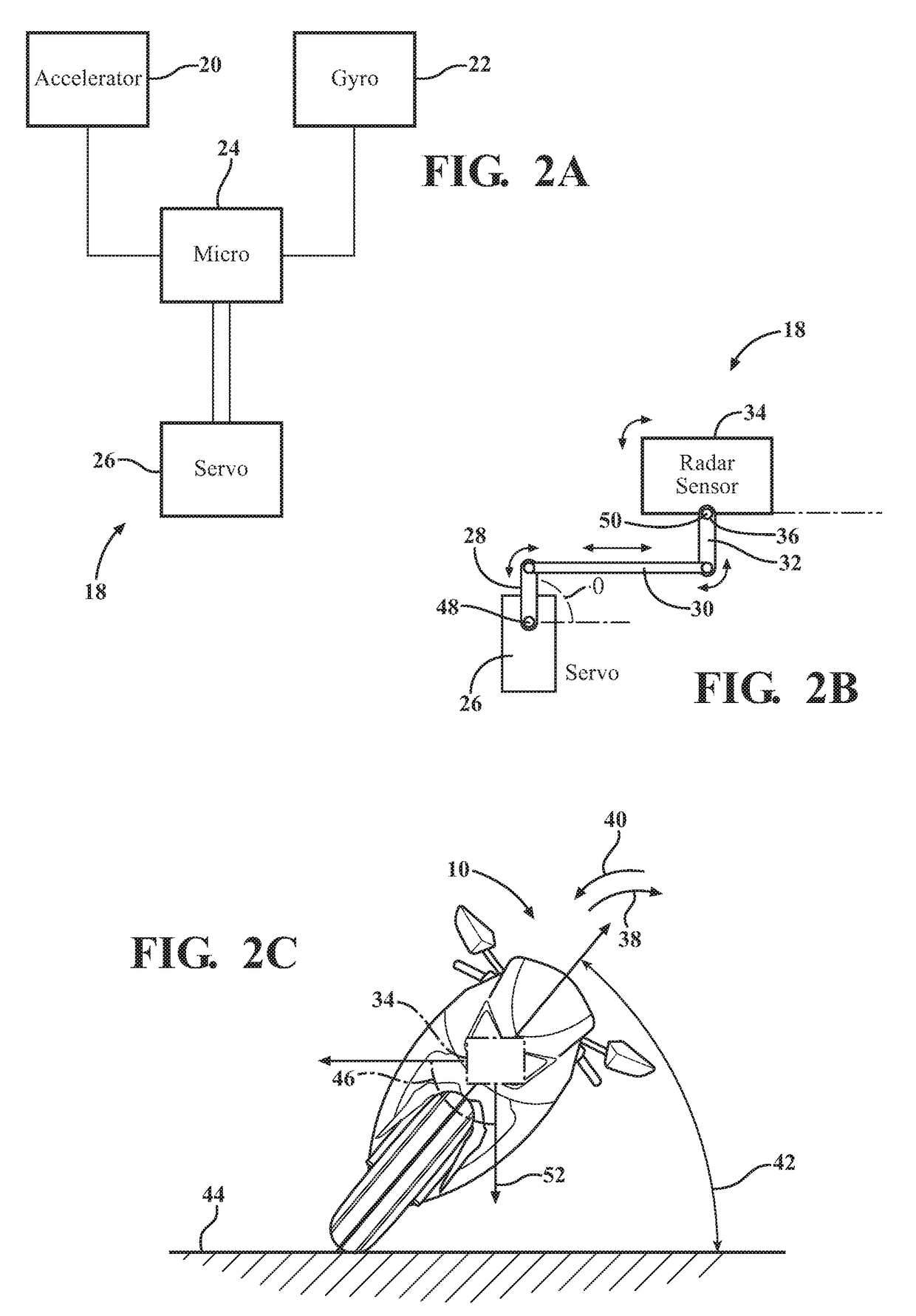 Motorcycle blind spot detection system and rear collision alert using mechanically aligned radar