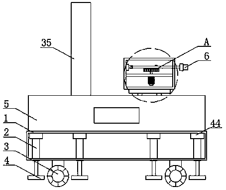 Device for confirming positioning of tunnel constructors based on bim technology and RFID technology